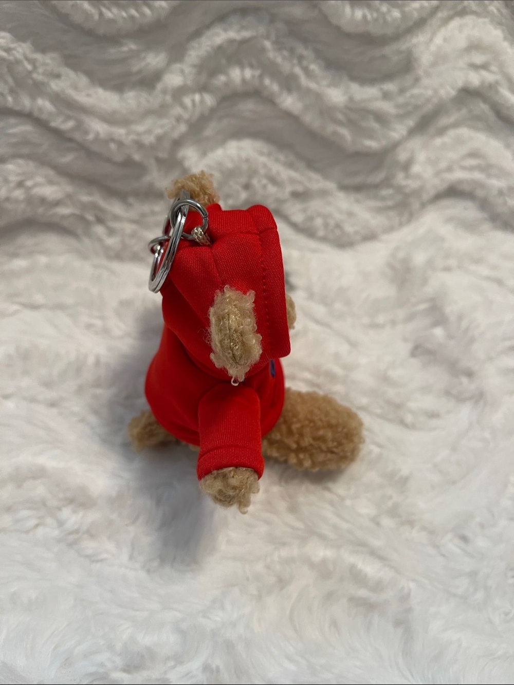 NWT GAP Red Hoodie Plush Bear Bag Charm - Picture 12 of 16